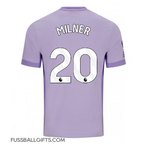 Brighton James Milner #20 Fußballbekleidung Auswärtstrikot 2025-26 Kurzarm
